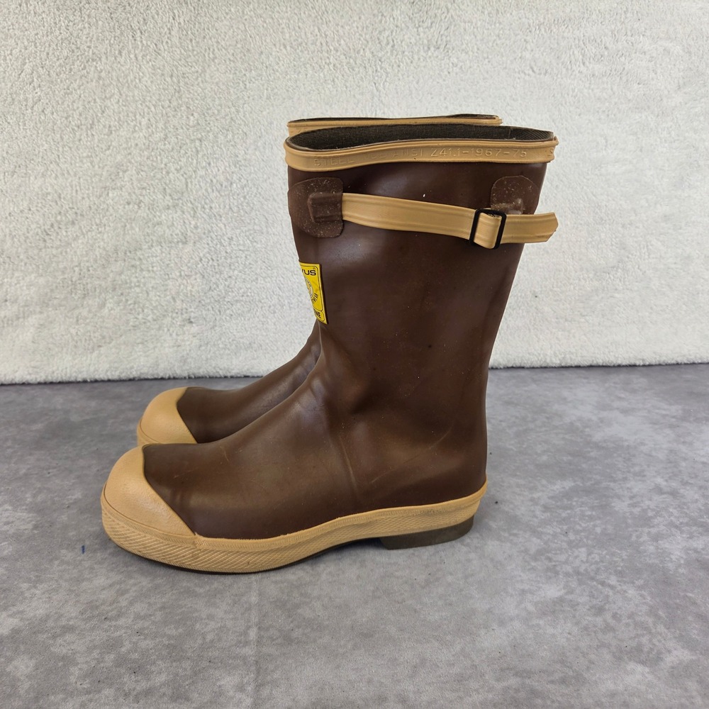 Servus Neoprene Steel Toe Work Boots Brown Tan Industrial Waterproof Mens 9